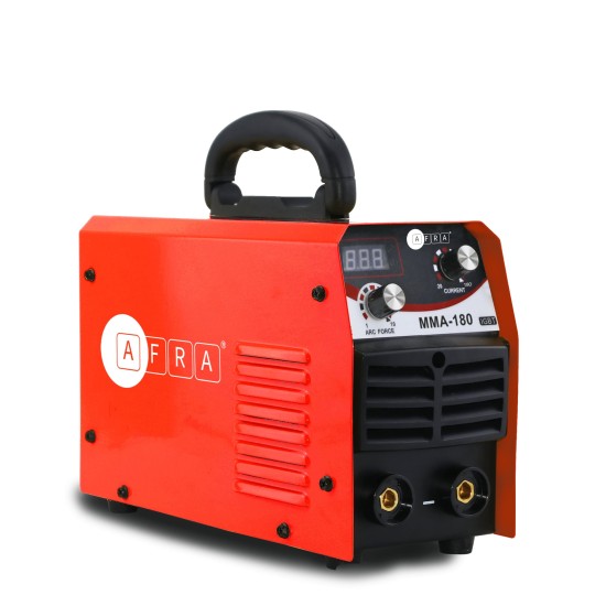 AFRA Inverter Welder, 240 V, 180A Maximum, Anti-Stick, Anti-Force, Hot Start, Over-Voltage and Over-Current Protection, Accessories Included, CE Certified.