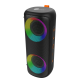 AFRA Bluetooth Speaker, 12watts, Black, Plastic Body, Ultra Bass, Rgb Light Show,  Ipx4 Waterpoorf, 3.7v/3000Mah Rechargeable Battery, AF-0012BSBK, Esma Approved, 2 Years Warranty.