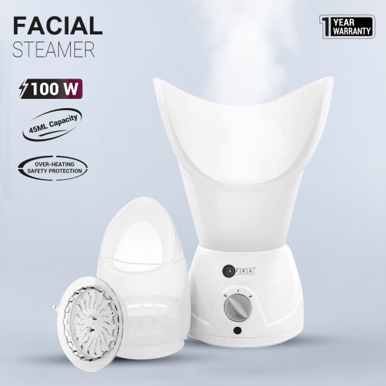 AFRA 80-100W FACIAL STEAMER, LED POWER INDICATOR, OVER-HEATING SAFETY PROTECTION