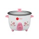AFRA Rice Cooker, 300W, Non-Stick Coating, 0.6L Capacity, Keep-Warm Function, With Measuring Cup and Spoon, G-MARK, ESMA, ROHS, And CB Certified, 2 Years Warranty.