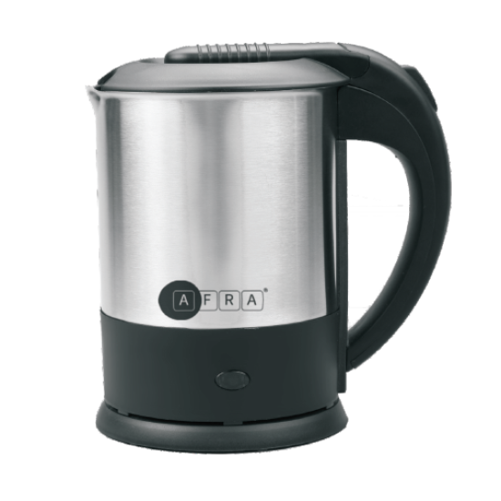 AFRA PORTABLE ELECTRICAL KETTLE, 1.0L - 1500W - STAINLESS STEEL