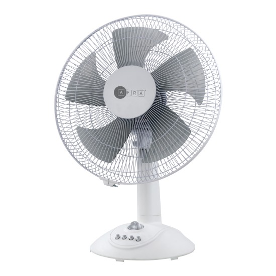 AFRA 12" TABLE FAN 60W WITH 3 SPEED CONTROLLER 60 MINUTES TIMER BLACK