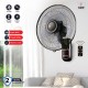 AFRA 16" WALL MOUNT FAN 60W ROTATING 1250 WITH REMOTE 3 SPEED CONTROLLER BLACK & ROASE GOLD 