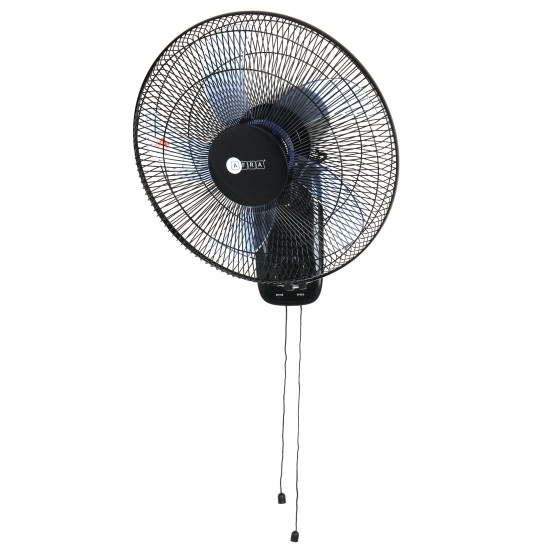 AFRA 16" WALL MOUNT FAN 60W ROTATING 1250 WITH 3 SPEED CONTROLLER BLACK
