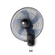 AFRA 16" WALL MOUNT FAN 60W ROTATING 1250 WITH 3 SPEED CONTROLLER BLACK