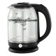 AFRA Japan Electric Kettle Glass, 1500W, 1.8L, Strong Glass Body with 2 years warranty, ESMA, ROHS, and CB Certified.