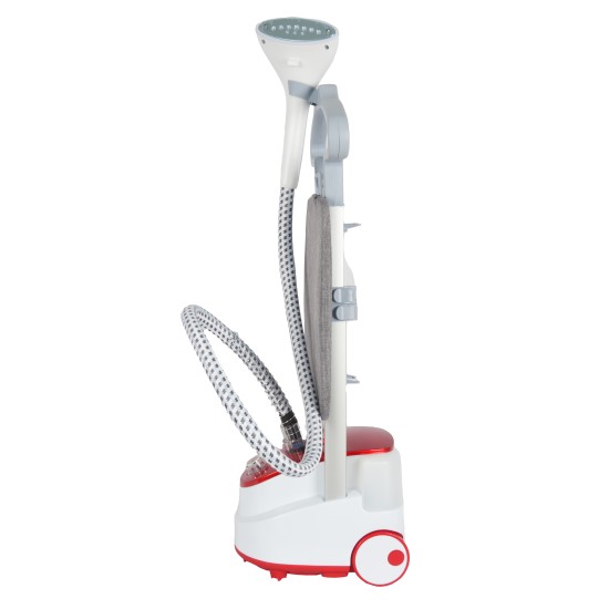 AFRA 1.6L GARMENT STEAMER WITH IRON BOARD 1950W RED AND WHITE