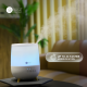 AFRA Cool Mist Ultrasonic Humidifier, 2 Liter, Top Fill, Touch Control, LED Lighting, Timer, Automatic Shut-Off, User-Friendly Design, 2 year warranty.