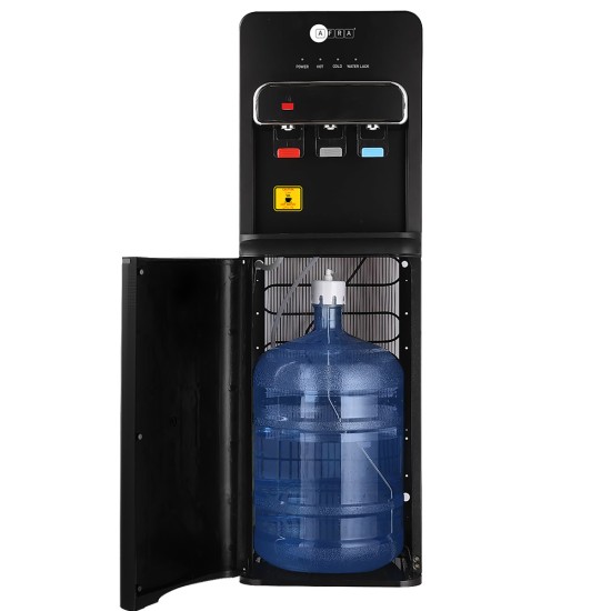 AFRA Bottom loading Water Dispenser 3 Tap Heating Power 550W Cooling Power 90W Black