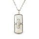 AFRA JEW GLAZE SILVER STAINLESS STEEL NECKLACE