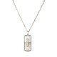 AFRA JEW GLAZE SILVER STAINLESS STEEL NECKLACE