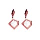 AFRA JEW GLAZE ROSEGOLD STAINLESS STEEL EARRING