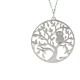 AFRA JEW TREE SILVER STAINLESS STEEL NECKLACE