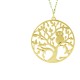 AFRA JEW TREE GOLD STAINLESS STEEL NECKLACE