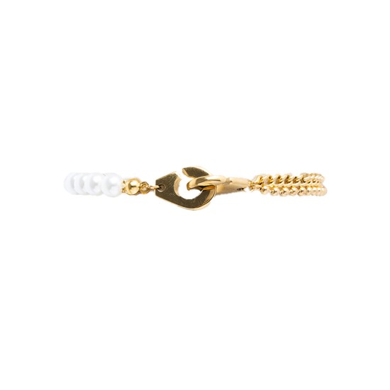 AFRA JEW PEARLET GOLD STAINLESS STEEL BRACELET