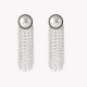 AFRA JEW PEARLET SILVER STAINLESS STEEL EARRING