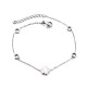 AFRA JEW CLOVER SILVER STAINLESS STEEL BRACELET