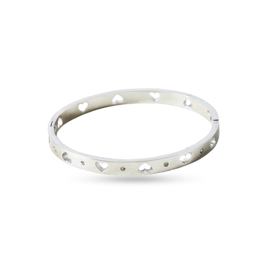 AFRA JEW EUDORA SILVER STAINLESS STEEL BRACELET