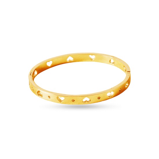 AFRA JEW EUDORA GOLD STAINLESS STEEL BRACELET