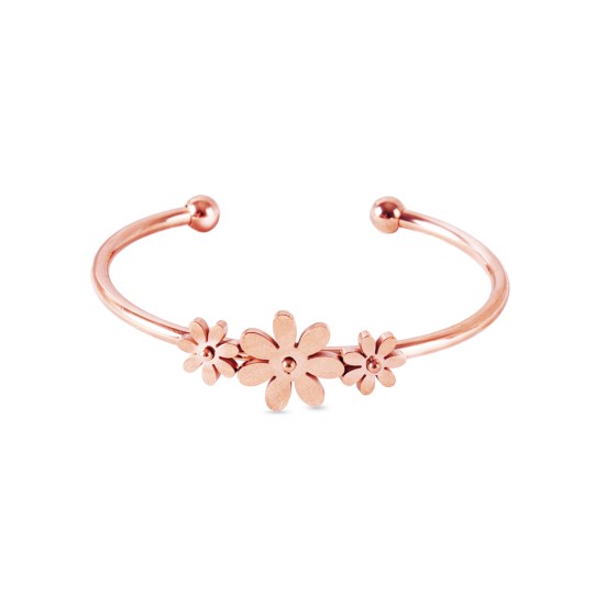 AFRA JEW DAISY ROSEGOLD STAINLESS STEEL BRACELET