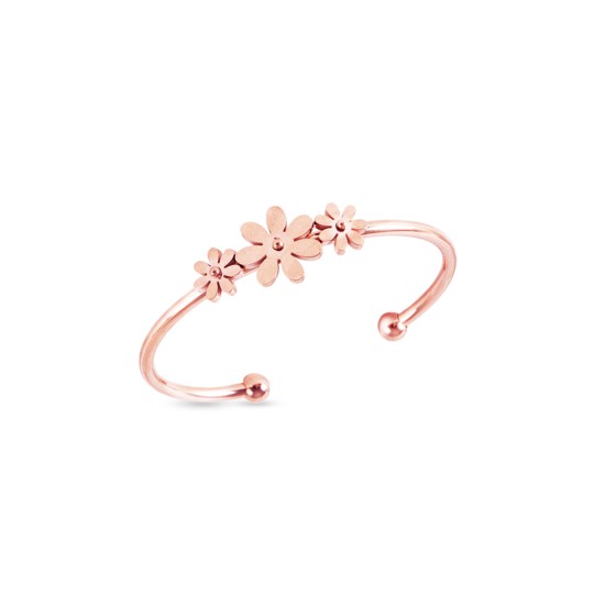 AFRA JEW DAISY ROSEGOLD STAINLESS STEEL BRACELET