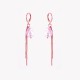 AFRA JEW DANGLING ROSEGOLD STAINLESS STEEL EARRING