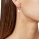 AFRA JEW DANGLING ROSEGOLD STAINLESS STEEL EARRING