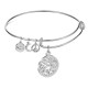 AFRA JEW CHARM SILVER STAINLESS STEEL BRACELET