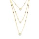 AFRA JEW JEWEL GOLD STAINLESS STEEL NECKLACE