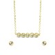 AFRA JEW JEWEL GOLD STAINLESS STEEL SET -NECKLACE+EARRINGS