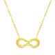 AFRA JEW INFINITE GOLD STAINLESS STEEL NECKALCE