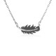AFRA JEW PALMETTE SILVER STAINLESS STEEL NECKLACE