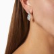 AFRA JEW PALMETTE SILVER STAINLESS STEEL EARRING