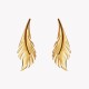 AFRA JEW PALMETTE GOLD STAINLESS STEEL EARRING