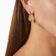 AFRA JEW PALMETTE GOLD STAINLESS STEEL EARRING