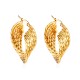 AFRA JEW PALMETTE GOLD STAINLESS STEEL EARRING