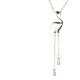 AFRA JEW AVIS SILVER STAINLESS STEEL NECKALCE