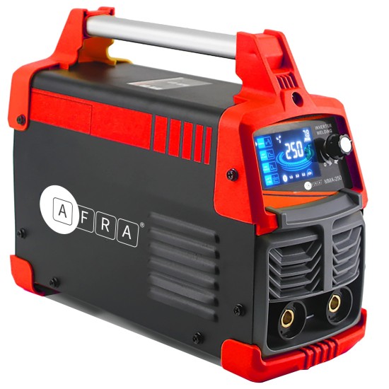 AFRA Inverter Welder, 240 V, 250A Maximum, Anti-Stick, Anti-Force, Hot Start, Digital Interface, ARC-Force, Accessories Included, CE Certified.