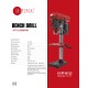 AFRA Drill Press, 13MM 550W, 440~2580rpm, 13mm Chuck, Mechanical Speed Adjustment, Powerful Induction Motor, Rack & Pinion For Accurate Table Height Adjustments, AFT-13-550DPRD, 1-Year Warranty
