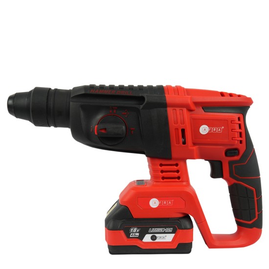 AFRA 18V 4.0Ah LI-ION BATTERY CORDLESS ROTARY HAMMER 26MM