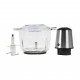 AFRA Chopper, AF-400CHWT, 400W, Compact, 2.5L, Glass Jar, Stainless Steel Blades, Powerful Motor