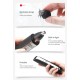 AFRA Nose Trimmer, AF-0045NSBK, Stainless Steel Head, Ergonomic, Portable, Rechargeable, Compact Design, Easy to Operate, USB Cable Charging.