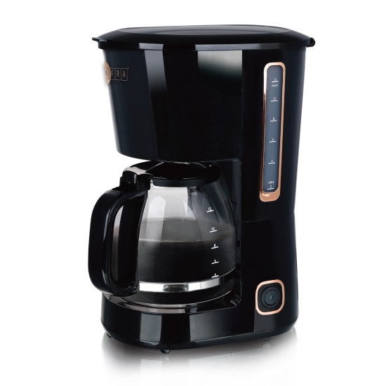 AFRA Coffee Maker, 1.5L Capacity, 750W, Anti-Drip, Removable Filter, Automatic Shut Off, G-Mark, ESMA, RoHS, CB, 2 Years Warranty