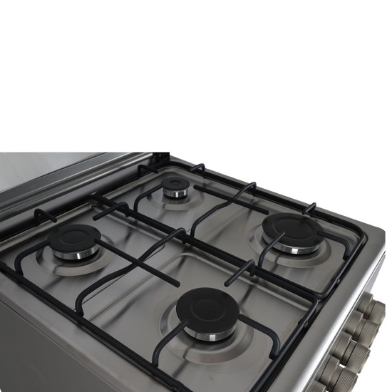 AFRA Free Standing Cooking Range, 50x50, 4 Burners, Stainless Steel, Compact, Adjustable Legs, Tray and Grid Included, G-Mark, ESMA, RoHS, CB, 2 years warranty.