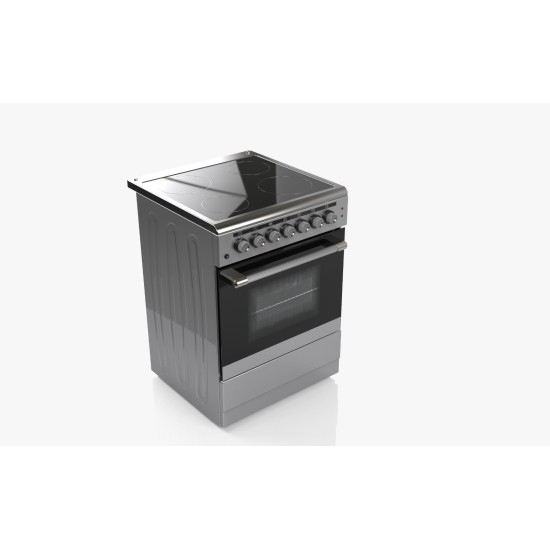 AFRA Japan Free Standing Electrical Cooking Range, 60x60, Rotisserie, 64L, Closed Door Grilling, Vitro Ceramic, Stainless Steel, G-Mark, ESMA, RoHS, CB, 2 years warranty