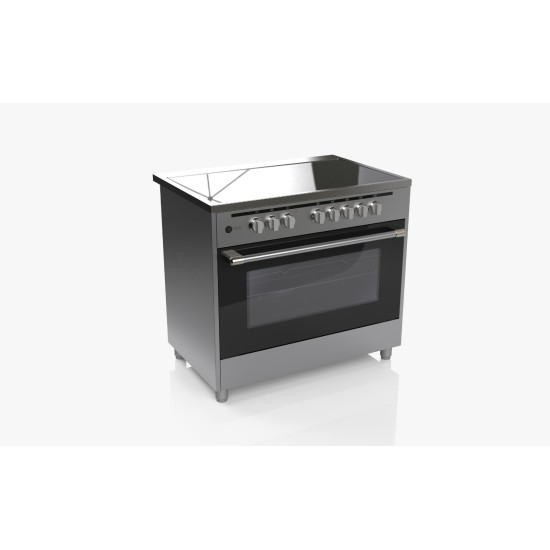 AFRA Japan Free Standing Electrical Cooking Range, 90x60, Rotisserie, 110L, Closed Door Grilling, Stainless Steel, G-Mark, ESMA, RoHS, CB, 2 years warranty