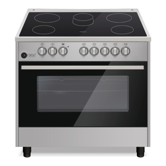 AFRA Japan Free Standing Electrical Cooking Range, 90x60, Rotisserie, 110L, Closed Door Grilling, Stainless Steel, G-Mark, ESMA, RoHS, CB, 2 years warranty