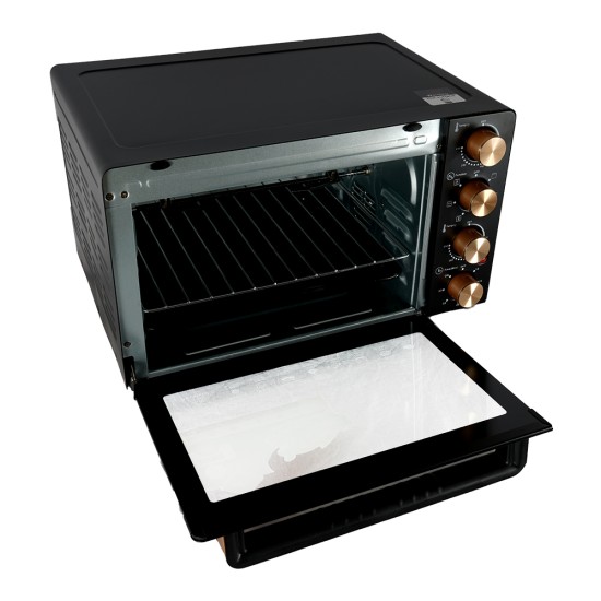 Afra Electric Oven Toaster, 2200W, 80L Capacity, Cooking and Grilling, Adjustable Thermostat, 60 Minute Timer, G-MARK, ESMA, ROHS, and CB Certified, 2 years Warranty.