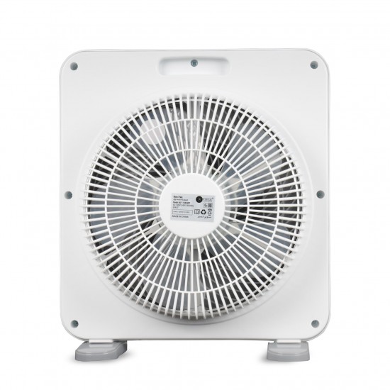 AFRA Electric Box Fan, AF-1045WT, 60W, 5 Blades, 3 Speeds, White