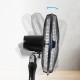  AFRA Electric Stand Fan, AF-1660BKR, 60W, Adjustable Height, 5 Blades, Includes Remote Control, Black